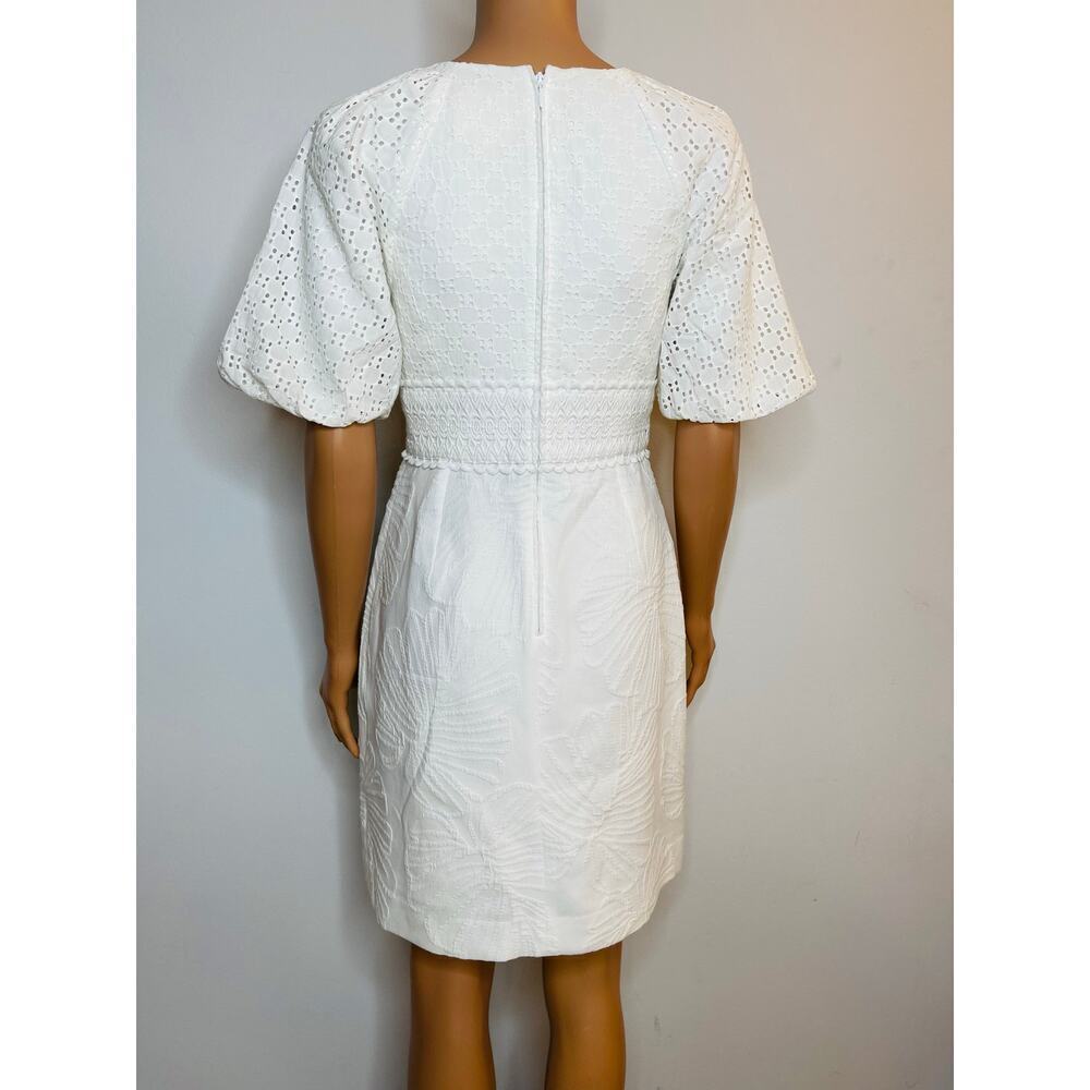 Lilly Pulitzer Jazlyn Dress size 0 Resort White Eyelet Jacquard - Picture 3 of 8